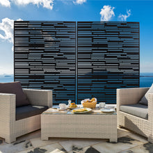 Load image into Gallery viewer, Outdoor &amp; Indoor Freestanding Metal Privacy Screen
