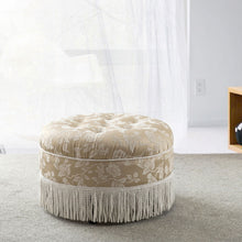 Load image into Gallery viewer, Yolanda - Round Upholstered Accent Ottoman
