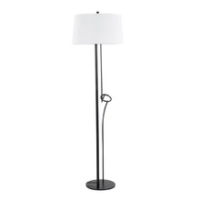 Load image into Gallery viewer, Shadow Contemporary Floor Lamp - Black / White
