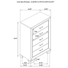 Load image into Gallery viewer, Harrison - 5 Drawer Bedroom Chest - Taupe
