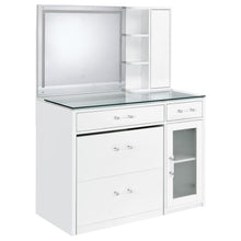 Load image into Gallery viewer, Kerr - 2 Drawer Makeup Vanity Table With Mirror And Stool
