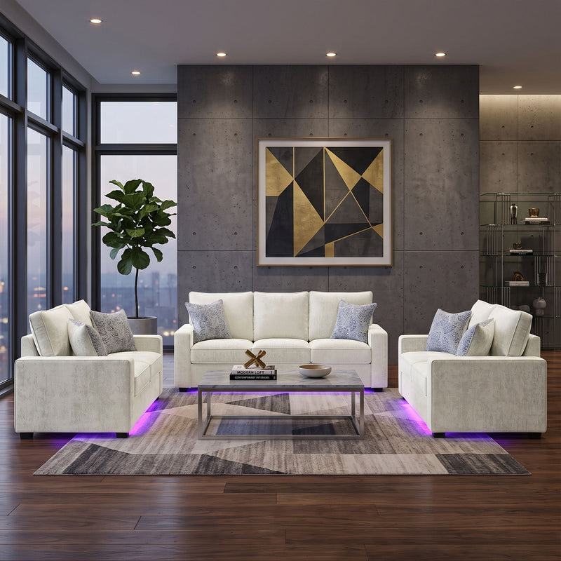 Rita - Living Room Set With LED