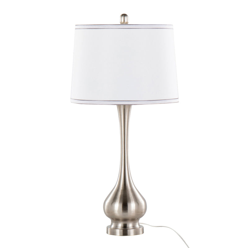 Cairo - Contemporary Table Lamp (Set of 2) - Brushed Nickel