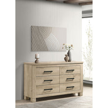 Load image into Gallery viewer, Sansome - 6 Drawer Bedroom Dresser With Pulls - Oak
