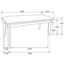 Load image into Gallery viewer, Upholstered Dining Bench - Brown / Gray
