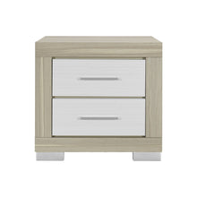 Load image into Gallery viewer, Elsa - 2 Toned Nightstand With Bar Handle And Spacious Drawers
