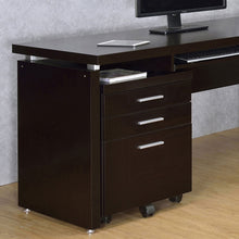 Load image into Gallery viewer, 3 Drawer File Cabinetб Compact Office Storage For Home - Brown
