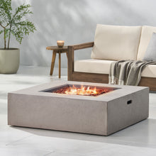 Load image into Gallery viewer, Modern 50, 000 Btu Square Fire Table With Propane Tank
