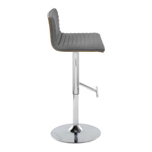 Load image into Gallery viewer, Mason - Contemporary Adjustable Barstool &amp; Swivel With Straight T Footrest (Set of 2)
