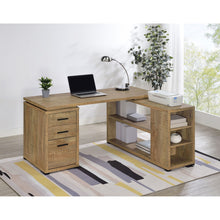Load image into Gallery viewer, Caelum - L - Shaped Computer Desk With 3 Drawers - Mango Color

