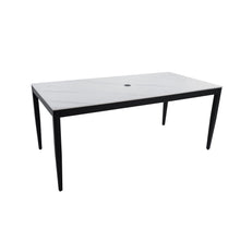 Load image into Gallery viewer, Outdoor Modern Patio Dining Table, Post Tapered Legs, Weatherproof &amp; Rust Free
