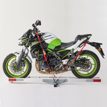 Load image into Gallery viewer, Motorcycle Hitch Mount Carrier With Ramp, Rust-Resistant - Silver
