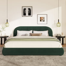 Load image into Gallery viewer, Upholstered Simple Modern Bedroom Bed With Curved Headboard
