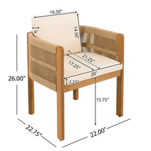 Load image into Gallery viewer, Outdoor Dining Chairs With Rope Handles (Set of 2)
