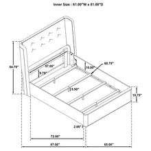 Load image into Gallery viewer, Bangor - Wingback Bed With Upholstered Headboard
