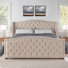 Load image into Gallery viewer, Marcella - Upholstered Shelter Headboard Bed Set
