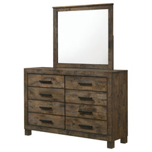 Load image into Gallery viewer, Bren - 8 Drawer Dresser With Mirror - Rustic Brown
