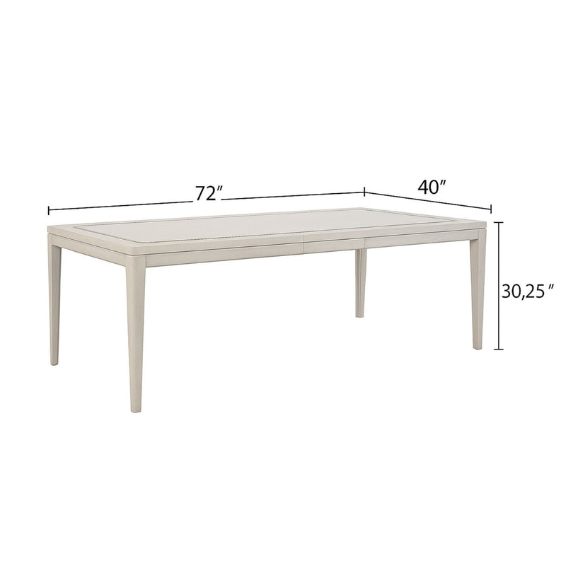 Expandable Dining Table - Vanilla White