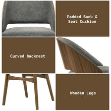 Load image into Gallery viewer, Delmon - Side Chair (Set of 2) - Gray / Walnut
