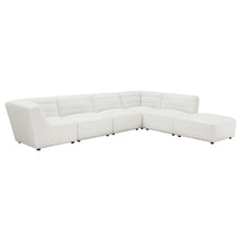 Load image into Gallery viewer, Nevve - 6 Piece Upholstered Tufted Sectional - Ivory
