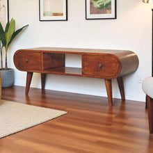 Load image into Gallery viewer, Solid Wood Circular TV Unit
