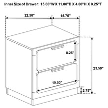 Load image into Gallery viewer, Sophia - 2 Drawer Nightstand
