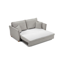 Load image into Gallery viewer, Oren - Chenille Sleeper Sectional Sofa With Storage 2 Toss Pillows - Gray
