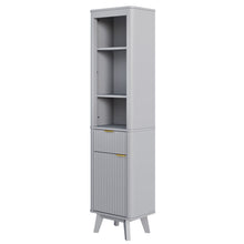 Load image into Gallery viewer, Tall Bathroom Storage Cabinet With Adjustable Shelves And 1 Drawer &amp; Door
