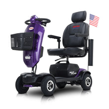 Load image into Gallery viewer, Max Plus - 4 Wheels Outdoor Compact Mobility Scooter With 2 Pieces X 20Ah Lead Acid Battery, 16 Miles, Cup Holders &amp; USB Charger Port

