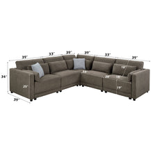 Load image into Gallery viewer, Rylie - Modular Sectional Sofa With Toss Pillows
