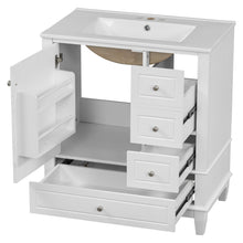 Load image into Gallery viewer, Freestanding Bathroom Vanity With Sink, Soft Close Door, 3 Drawers

