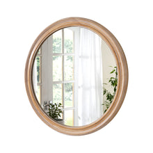 Load image into Gallery viewer, Round Wall Mirror With Ribbed Frame
