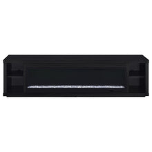 Load image into Gallery viewer, Joselyn - Fireplace TV Stand With Flame Visualizer - Black
