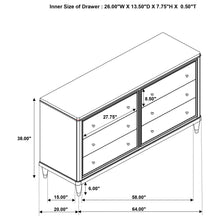 Load image into Gallery viewer, Niguel - 6 Drawer Dresser - Brown
