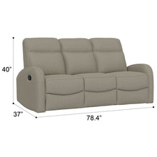 Load image into Gallery viewer, Manual Reclining Sofa With Dual Independent Recliners
