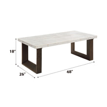 Load image into Gallery viewer, Edwyn - Natural Marble Top End Table
