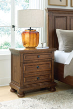Load image into Gallery viewer, Zackaryn - Two Drawer Night Stand - Warm Brown
