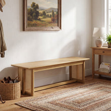 Load image into Gallery viewer, Dining Bench With Rattan Weave
