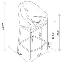 Load image into Gallery viewer, Sloped Arm Bar Stools (Set of 2)
