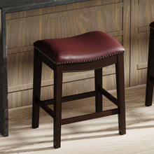 Load image into Gallery viewer, Modern Stool &amp; Nail Head Detailing
