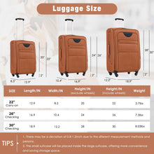 Load image into Gallery viewer, Softside Luggage Expandable Set With Duffel Bag Upright Spinner
