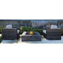 Load image into Gallery viewer, Rattan Wicker Patio Set With Cushions And Concrete Fire Pit
