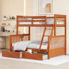 Load image into Gallery viewer, Bunk Bed With Ladders And 2 Storage Drawers

