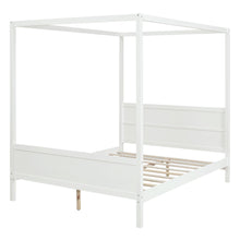 Load image into Gallery viewer, Canopy Platform Bed With Headboard And Footboard, Slat Support Leg
