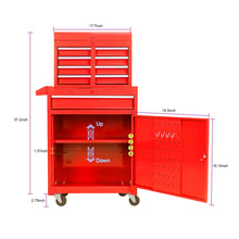 Load image into Gallery viewer, High Capacity Rolling Tool Chest With Wheels And Drawers, Storage Cabinet
