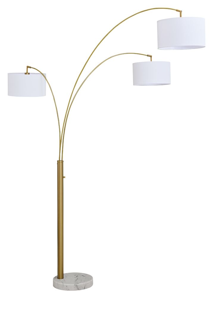 Valo - Metal Arc Lamp - Gold Finish