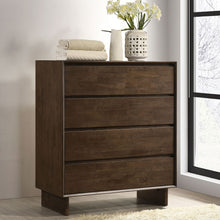 Load image into Gallery viewer, Hemlock - 4 Drawer Chest Of Drawers - Dark Brown
