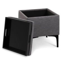 Load image into Gallery viewer, Natasha - Multifunctional Storage Ottoman With Tray
