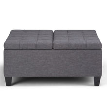Load image into Gallery viewer, Harrison - Upholstered Coffee Table Storage Ottoman
