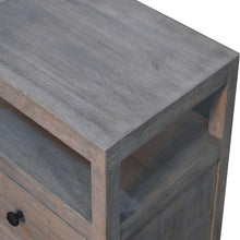 Load image into Gallery viewer, 2 Drawer Open Bedside Table - Gray Ash
